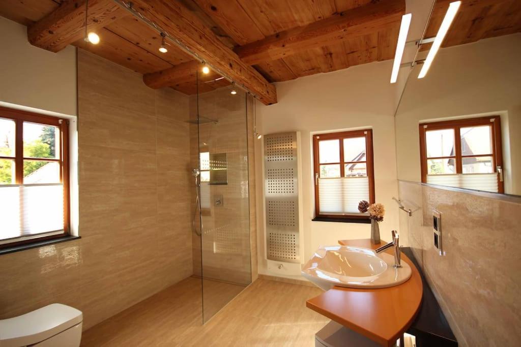 Komfort-Ferienwohnung "Zur Schmiedebruecke" Großschönau Exterior foto